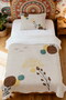 100% Cotton Bohemian Yellow Rainbow Patterned Single Pike Set - 2