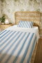 100% Cotton Water Stripes Patterned Single Pique Set - 5