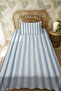 100% Cotton Water Stripes Patterned Single Pique Set - 3