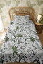 100% Cotton Swan Botanical Garden Patterned Single Pike Set - 3