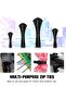 HAVE ME TD Black Zip Cable Ties, 400 Pack Assorted Sizes 4+6+8+12 Inch, Nylon, Self-Locking - 7