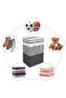 Laundry Hamper Large Collapsible Laundry Baskets, Freestanding Waterproof Clothes Hamper - 5