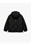 Polar Pocket Detailed Long Sleeve Zippered Water Repellent Hooded Quilted Coat - 4