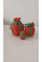 Amigurumi Christmas Tree Ornament Decorative Gift Package Patterned 3-Piece Knit Decorative Ornament - 2
