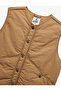 Round Neck Snap Button Sleeveless Vest - 6