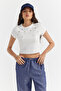 Women's Stone Detailed Short Blouse - 4