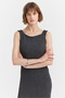 Women's Textured Slit Detailed Dress - 7