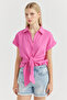 Women's Front Tie Detailed Shirt - 2