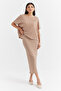 Women's Regular Waist Textured Midi Skirt