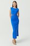 Women's Waist Lace Detail Zero Sleeve Dress - 6