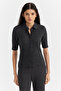 Women's Textured Short Sleeve Shirt - 3