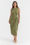 Women's Waist Pleated Detailed Dress