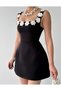Alyosa Dress with Flower Details - 2