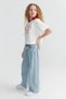 Girl's Collar Detailed Printed T-Shirt - 4