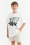 Boy's T-Shirt with Print Detail