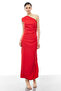 Women's One Shoulder Slit Dress - 6