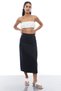 Women's Back Slit Midi Length Skirt