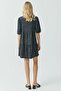 Women's Crew Neck Half Sleeve Mini Dress - 7
