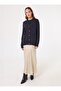 Pocket Detailed V-Neck Knitwear Cardigan - Navy Blue - - 2
