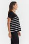 Women's V-Neck Knit T-Shirt - 5