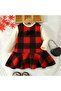 Girl's New Year's Plush Dress with Belt Is Cute and Comfortable - 2