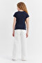 Girls' Wide-Leg Straight Pants - 6