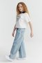 Girl's Collar Detailed Printed T-Shirt - 4