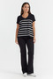 Women's V-Neck Knit T-Shirt - 7