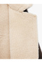 Plush Collar Lined Long Sleeve Pocket Zipper Leather-Look Jacket - 6