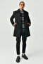 Men's Shirt Collar Cashmere Coat - 6