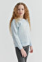 Girl's Çicek Printed Crew Neck Sweat Top - 3