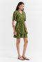 Women's Elastic Waist Patterned Dress - 3