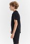 Men's Waffle Fabric T-Shirt with Letter Print Detail - 3