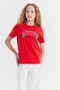 Girl's Text Printed T-Shirt - 4