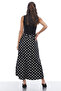 Women's Patterned Midi Skirt with Pockets - 6