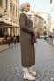 Long Knit Cardigan with Pockets R2892 Mink - 3