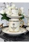 6-Person Porcelain Cup Set 90 ml Tkebt White - 6