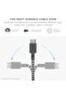Type-C Belt Cable USB-C to USB-C 4ft (Zebra) - 3