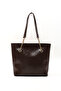Crinkled Textured Brown Shk256 Faux Leather Zippered Single Compartment Chain Strap Hand, Arm, and Shoulder Bag