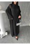 Women's Knitwear Cardigan Dress Set - 3