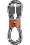 Type-C Belt Cable USB-C to USB-C 4ft (Zebra)