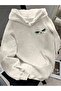 Women's Stripe / Captain Printed Falling Shoulder Hooded Sweatshirt – Relaxed Fit, Long Sleeve - 2