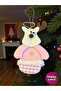 Christmas Tree Ornament Deer 20 cm Macaron Pink Plush Hanging Ornament Hpy26044 - 4