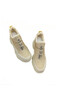Beige Color Stone Detailed Hidden Wedge Heel Luxury Design 36-37-38-39-40 Size Women's Sneakers
