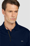 Men's Knitted Cotton Polo Shirt - 4