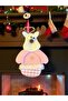 Christmas Tree Ornament Deer 20 cm Macaron Pink Plush Hanging Ornament Hpy26044 - 3