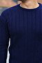 Men's Knit Pattern Crew Neck Sweater