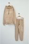 Beige Hooded Girls' Tracksuit Set - 4
