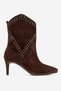Women's Pointed Mid-Heel Boots Genuine Leather Rg 5510 Bitter