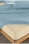 Chic 100% Cotton Ranforce Akay Blue Yarn-Dyed Duvet Cover Set Double Size - 200X220 cm - 3